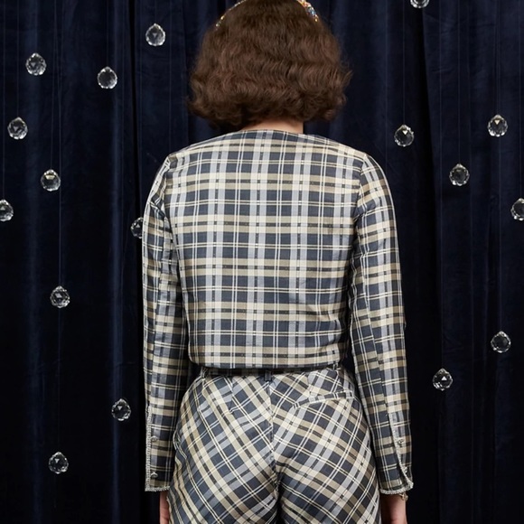 NEW Sister Jane DREAM Cosmic Check Cropped Jacket - Picture 4 of 8